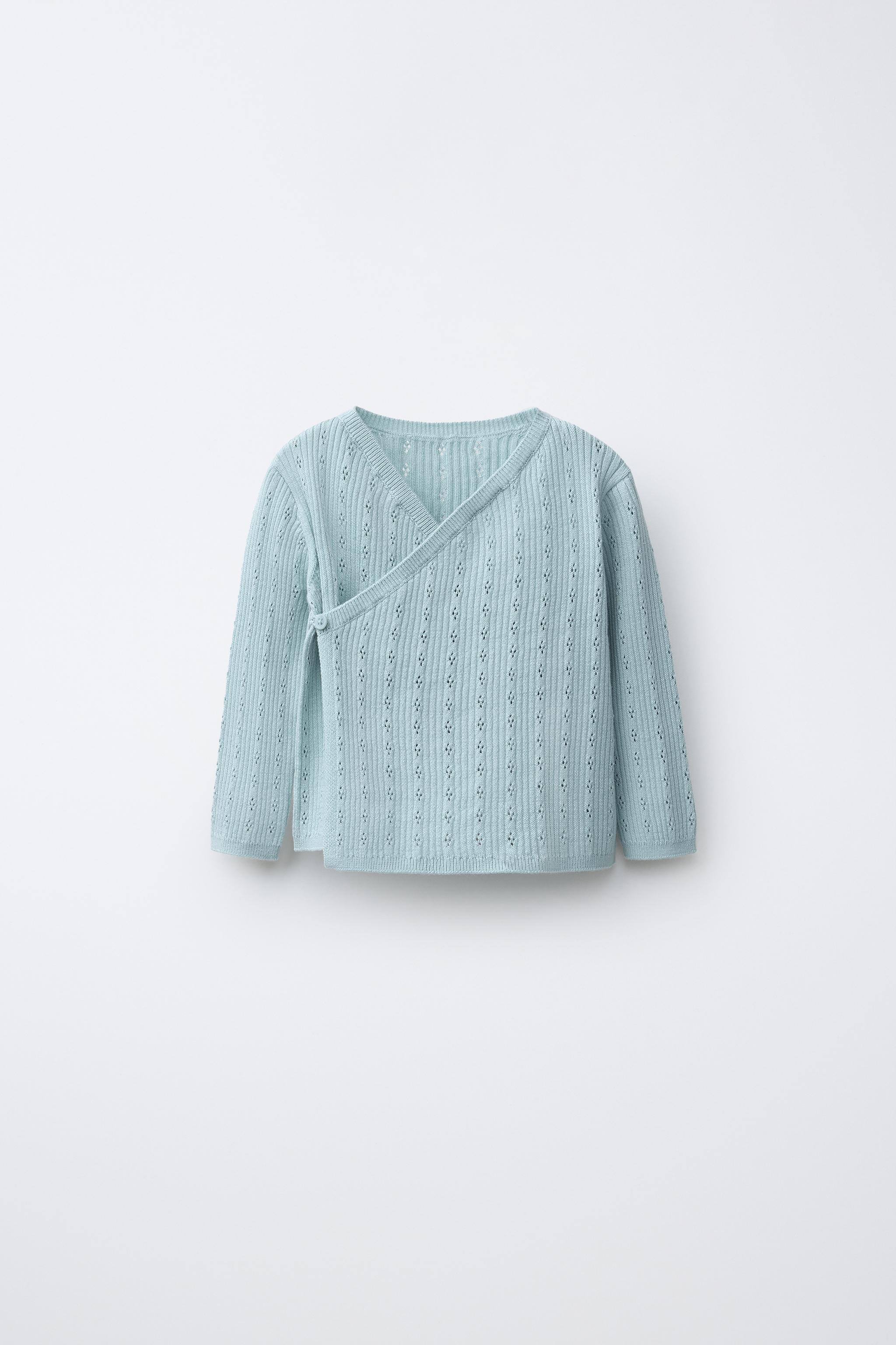 POINTELLE KNIT CARDIGAN